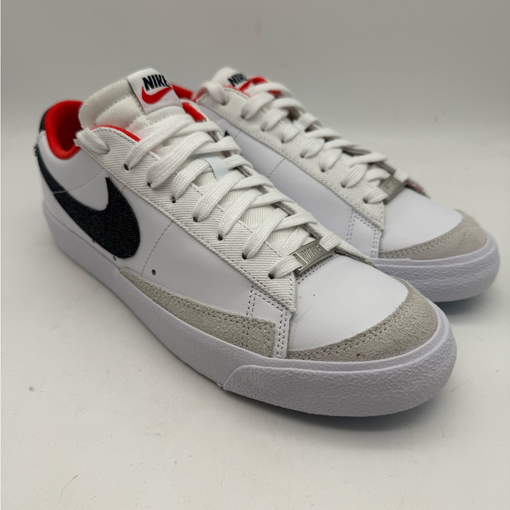 Brand New Nike Blazer Low 77 Vntg White Red Usadenim Dj6201100 Mens 95